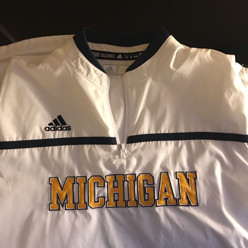 Michigan Wolverines Adidas Windbreaker
